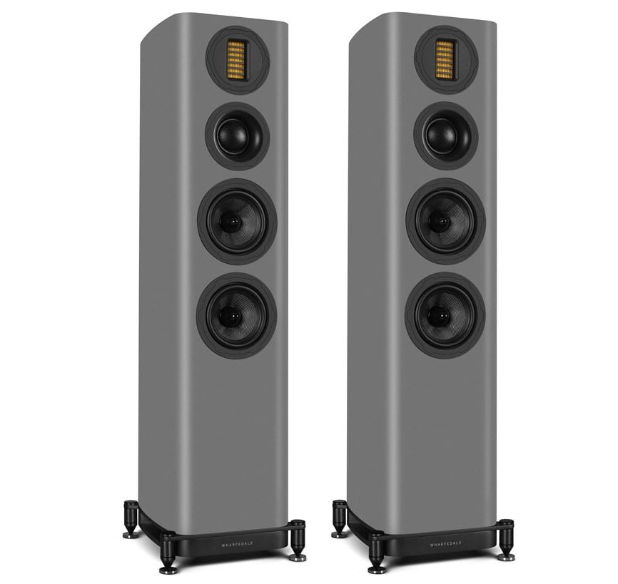 Wharfedale Evo 5.3 floorstanding speakers in lunar grey