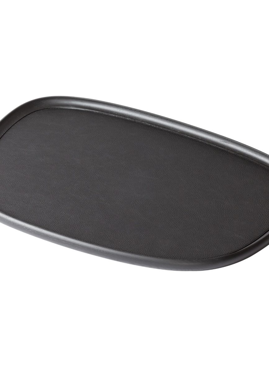 Giobagnara, Maris wood trays by Kelly Wearstler, Extra-large rectangular tray, black