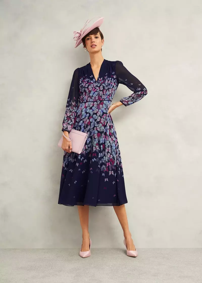 Catherine Leather Wristlet, Dusky Pink, hi-res