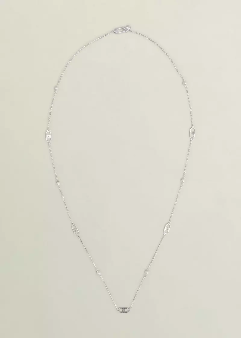 Bette Long  Silver Plated Necklace, Silver, hi-res