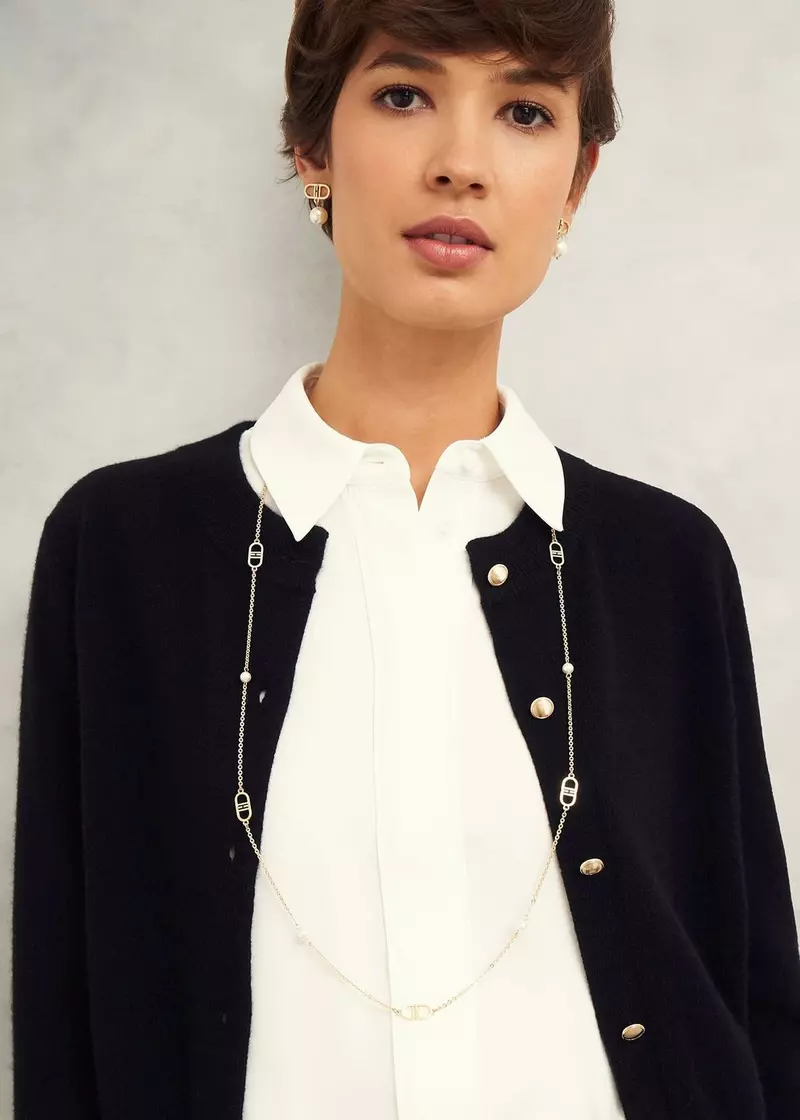 Bette Long Necklace, Gold, hi-res