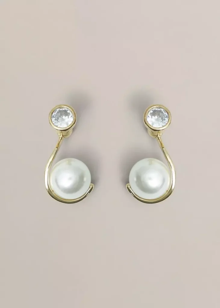 Robyn Glass Earrings, Gold, hi-res