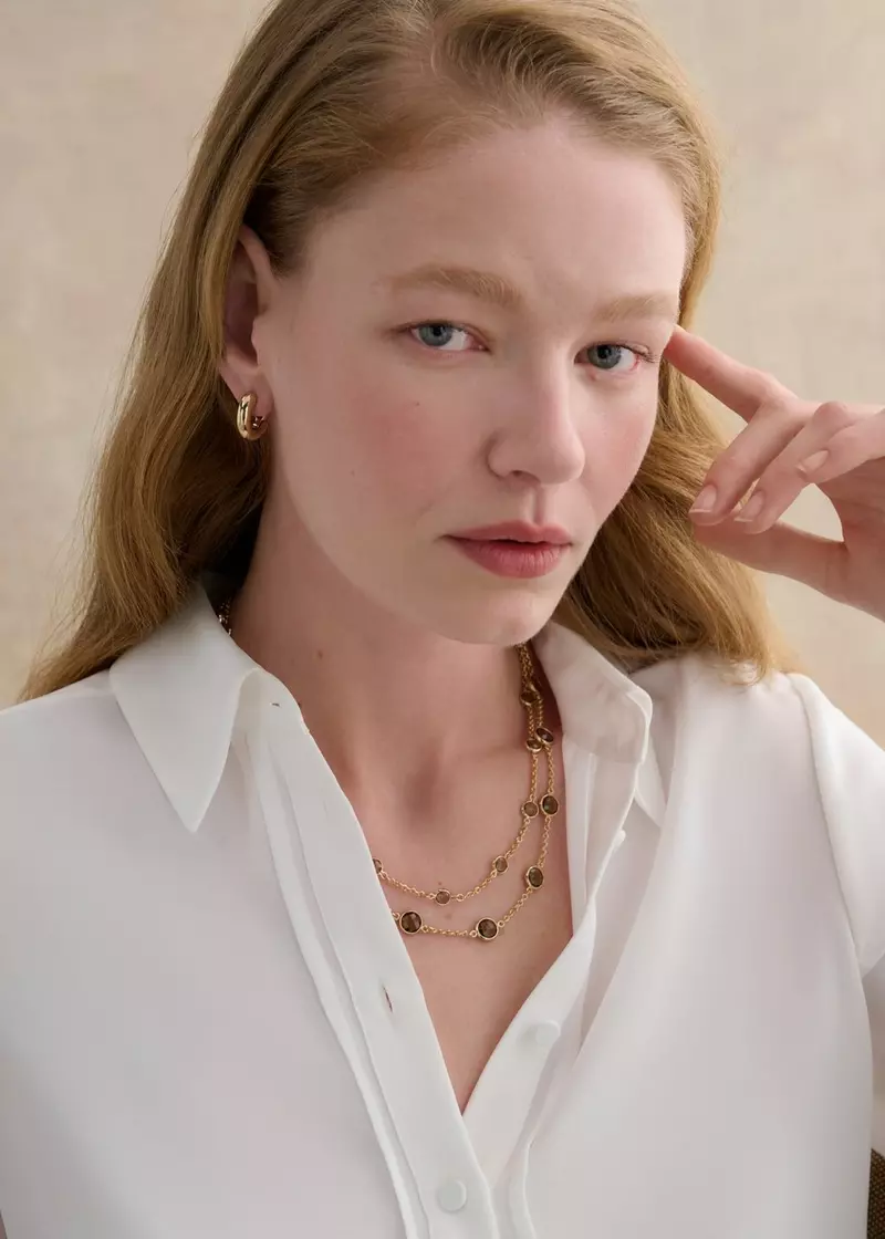 Rosabel Necklace, Gold, hi-res