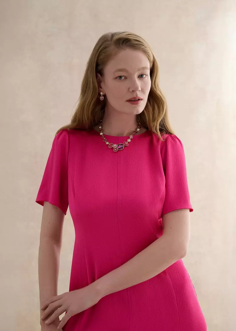 Gina Necklace, Gold Pink, hi-res