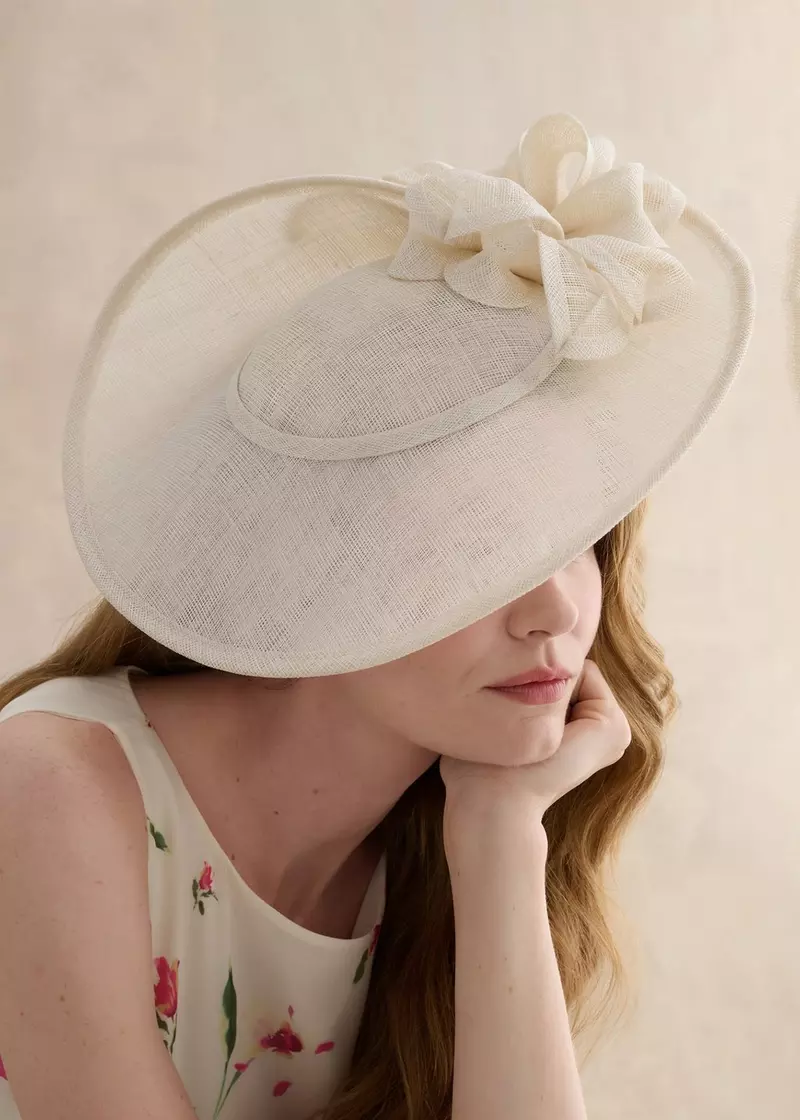 Elaina Fascinator, Warm Ivory, hi-res
