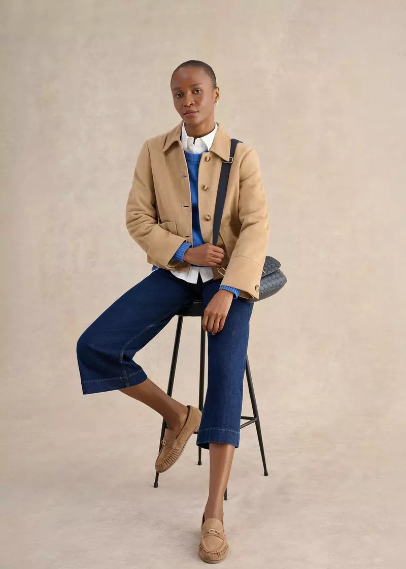 Montana Suede Jacket, Camel, hi-res