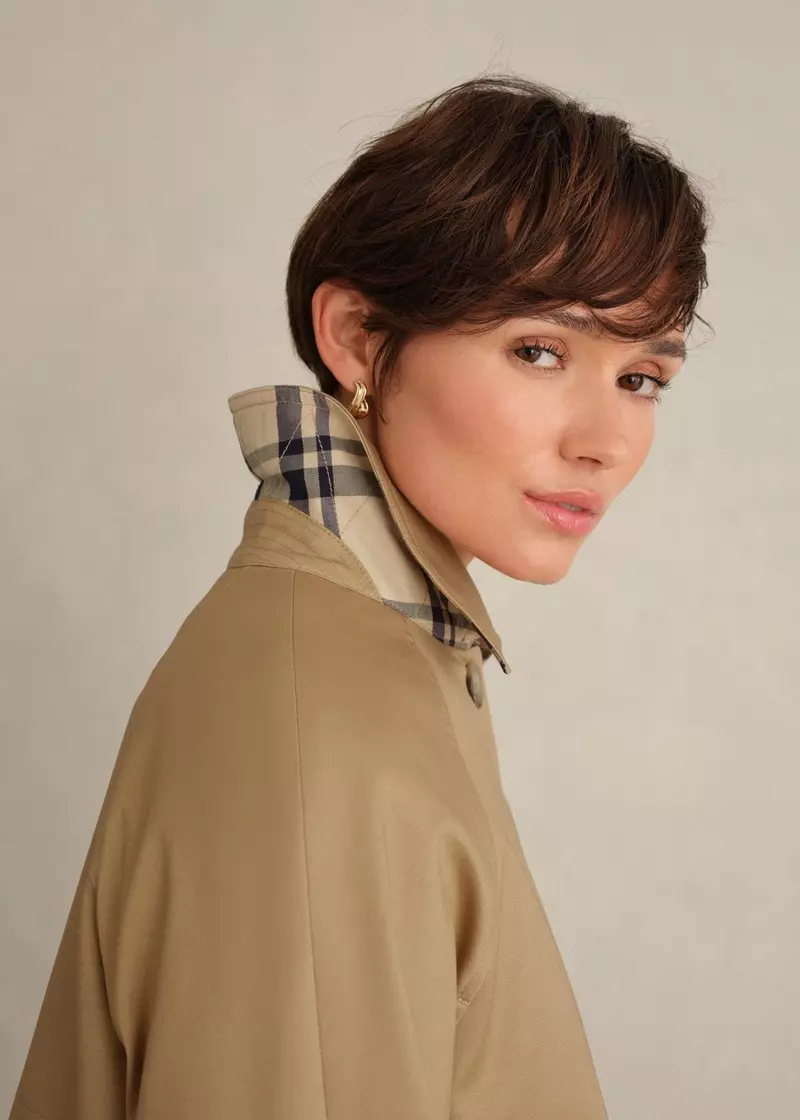 Callie Shower Resistant Car Coat, Fawn Beige, hi-res