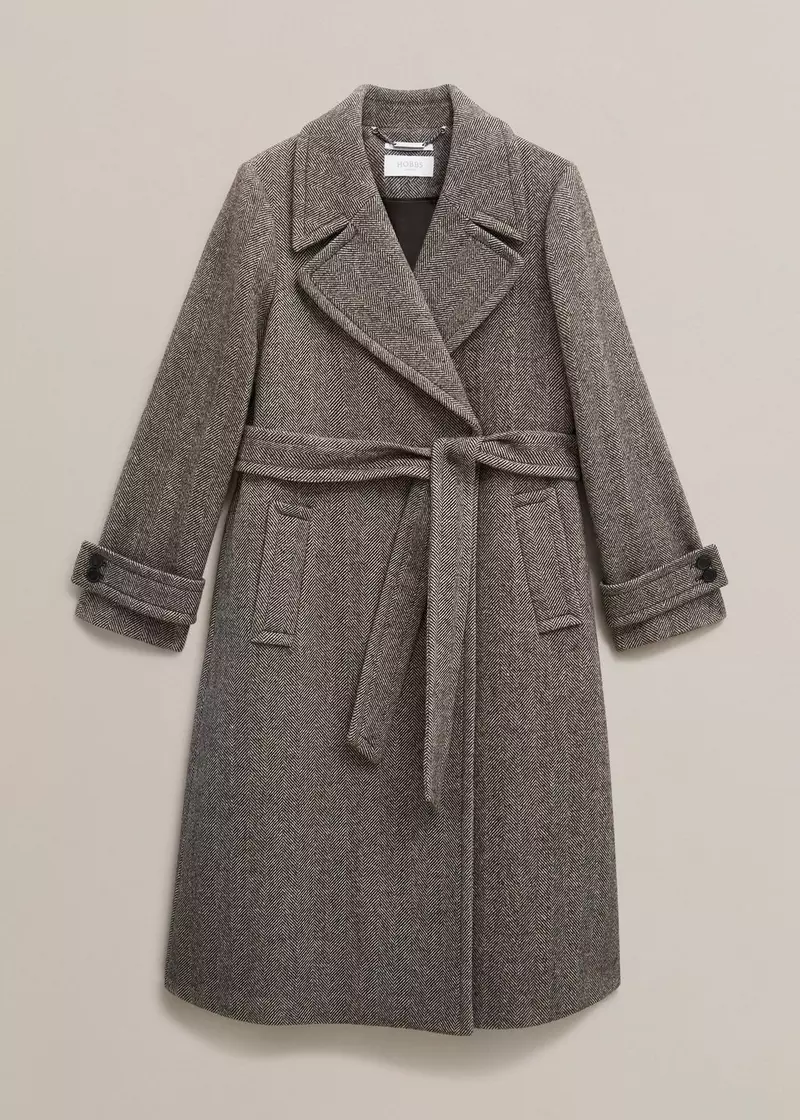 Prisha Wool Blend Coat, Mocha, hi-res