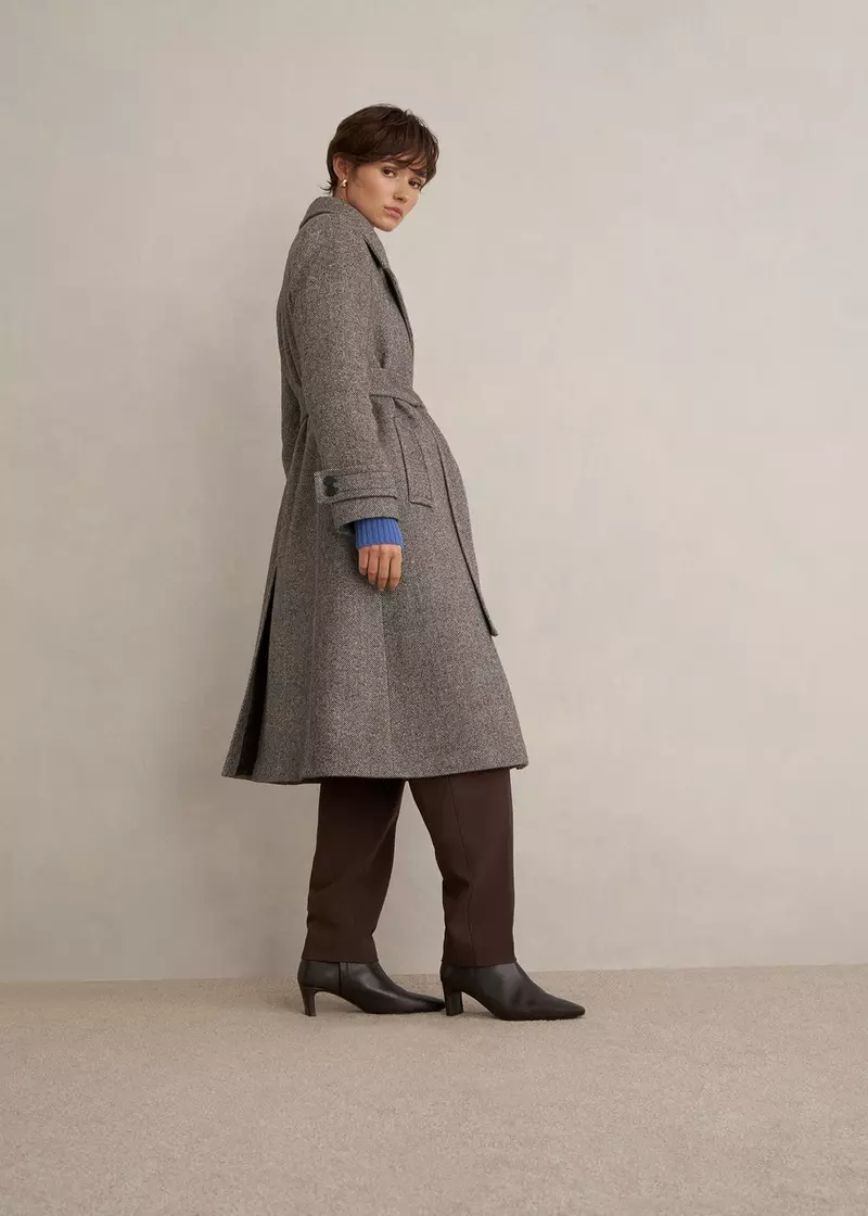 Prisha Wool Blend Coat, Mocha, hi-res