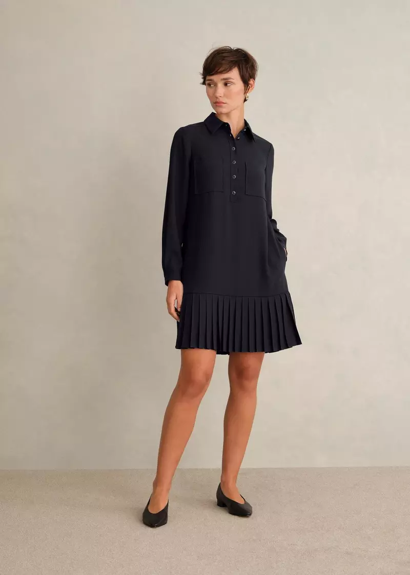 Tina Dress, Navy, hi-res