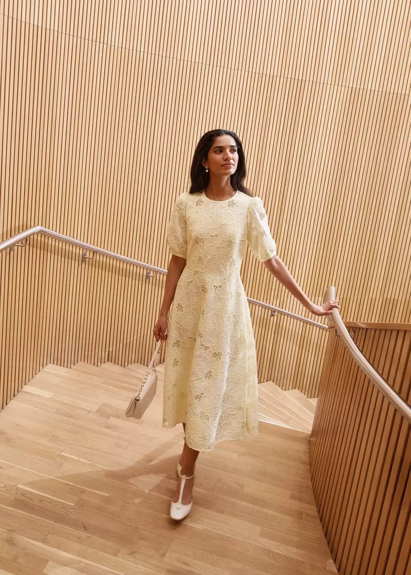 Ellie Dress, Pale Yellow, hi-res