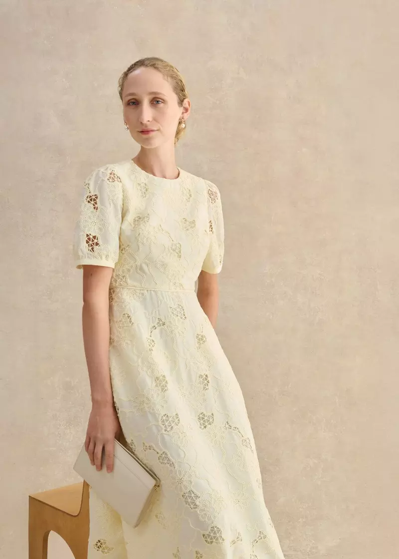 Ellie Dress, Pale Yellow, hi-res