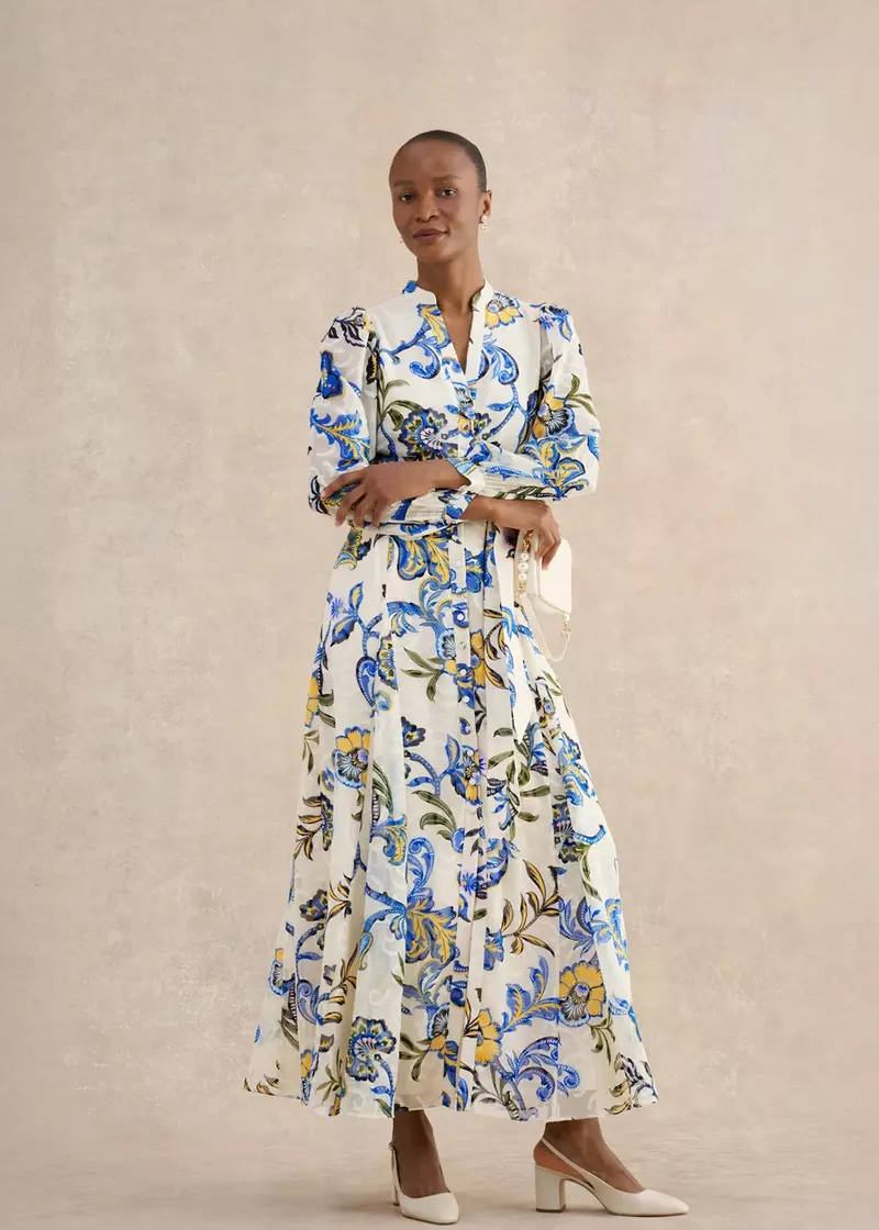 Shanice Paisley Maxi Dress, Cream Multi, hi-res