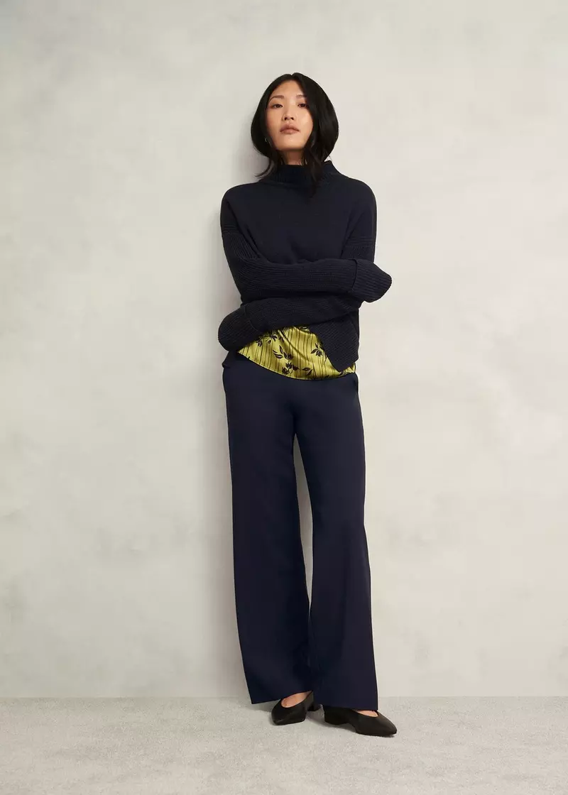 Marina Trousers, Hobbs Navy, hi-res