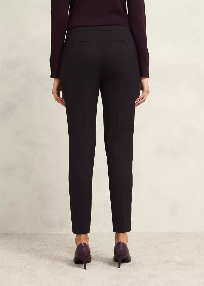 Mia Slim Trousers, Black, hi-res