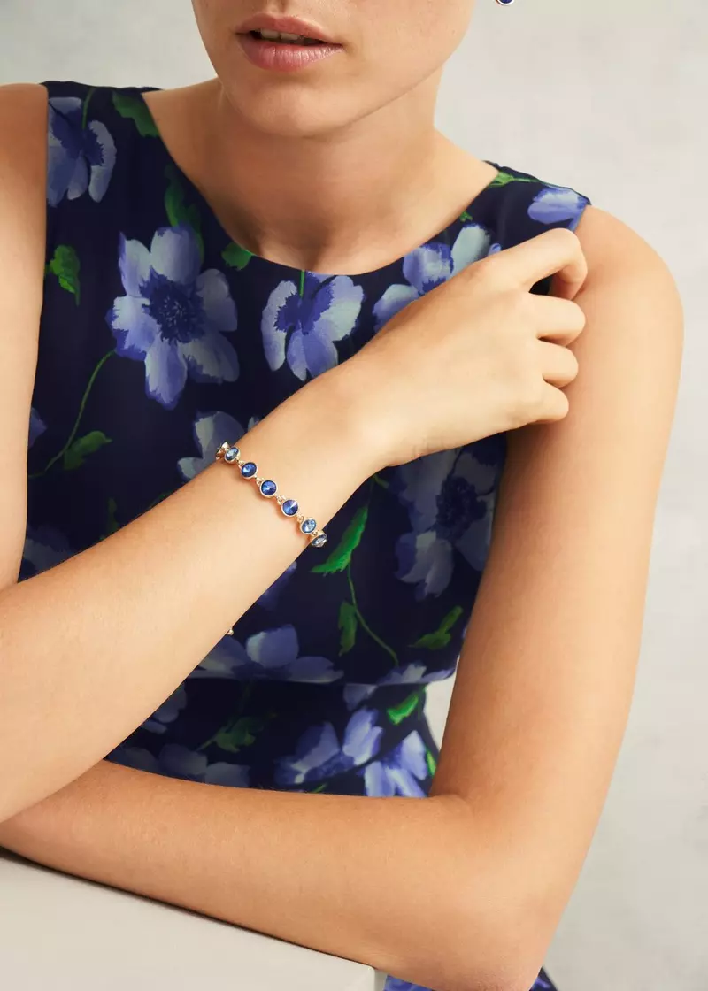 Emi Bracelet, Gold Blue, hi-res