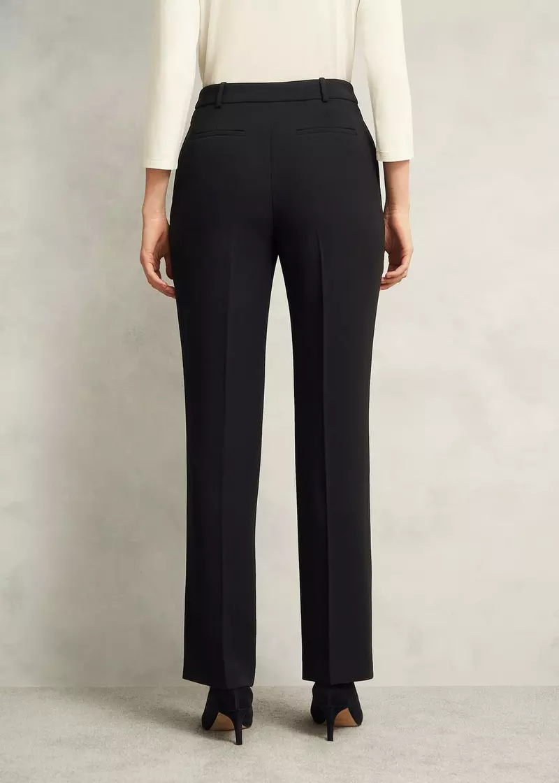 Petite Rae Straight Trousers, Black, hi-res