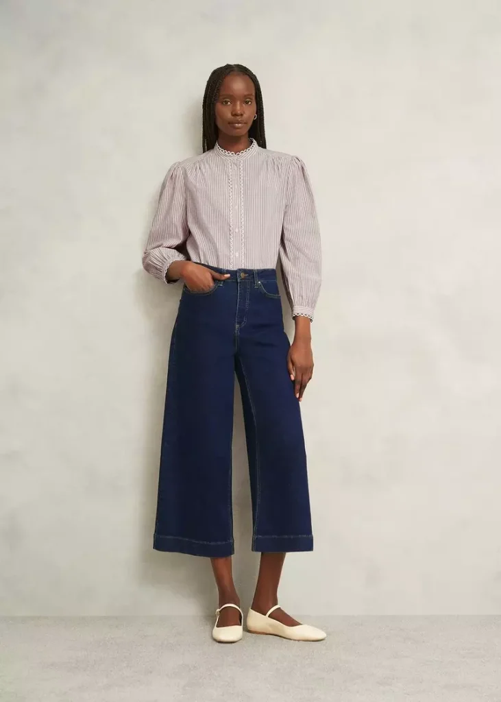 Brinley Crop Wide Leg Jeans, Indigo, hi-res